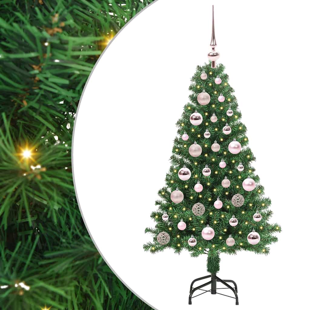 Vidaxx künstlicher Weihnachtsbaum grün 120 cm PVC und Stahl und Kunststoff