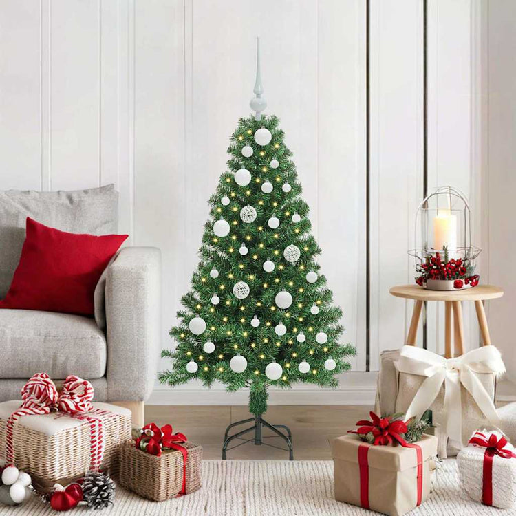 Vidaxx künstlicher Weihnachtsbaum grün 120 cm PVC und Stahl und Kunststoff