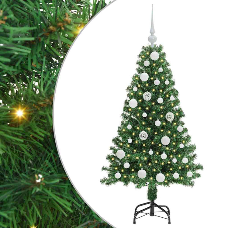 Vidaxx künstlicher Weihnachtsbaum grün 120 cm PVC und Stahl und Kunststoff