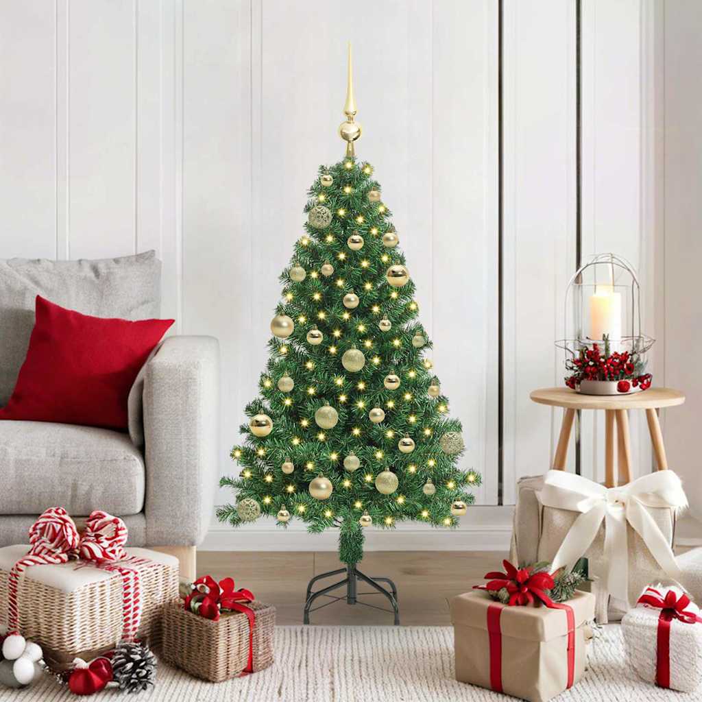Vidaxx künstlicher Weihnachtsbaum grün 120 cm PVC und Stahl und Kunststoff