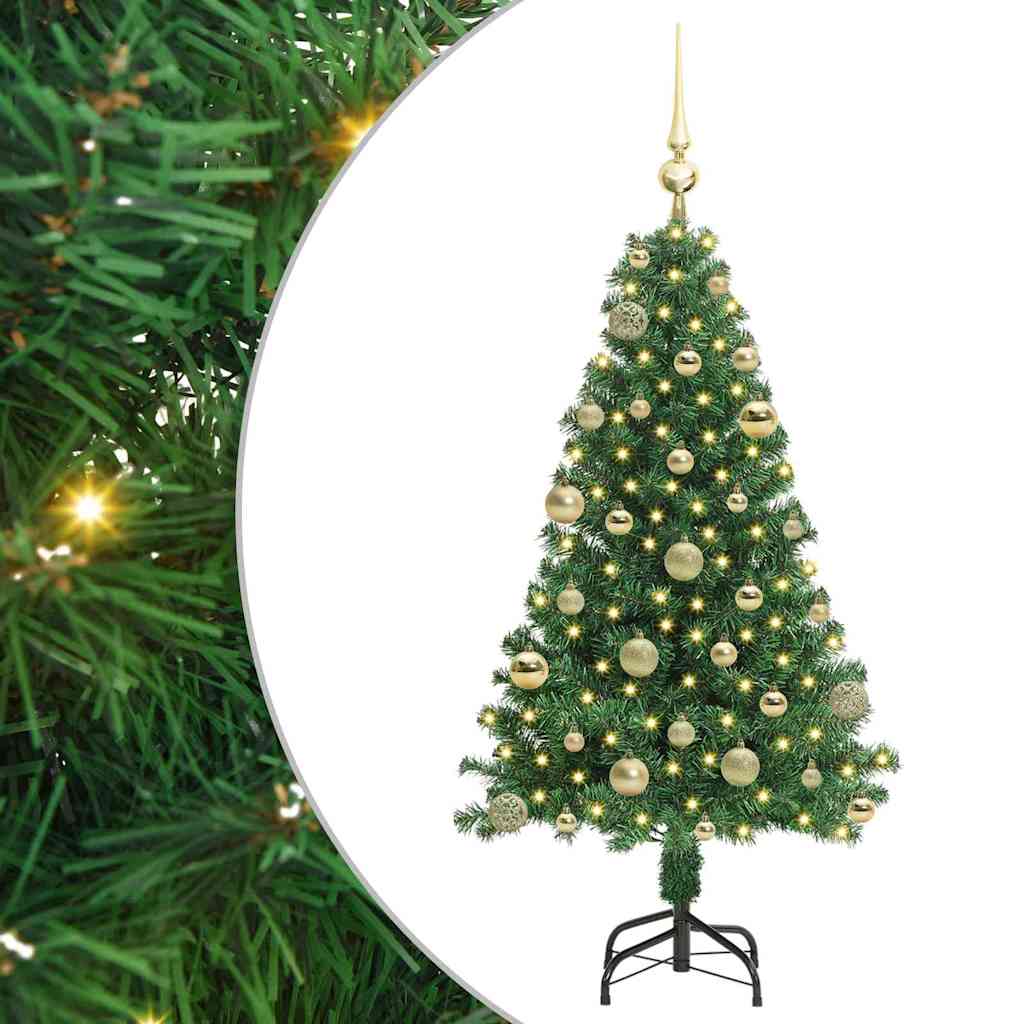 Vidaxx künstlicher Weihnachtsbaum grün 120 cm PVC und Stahl und Kunststoff