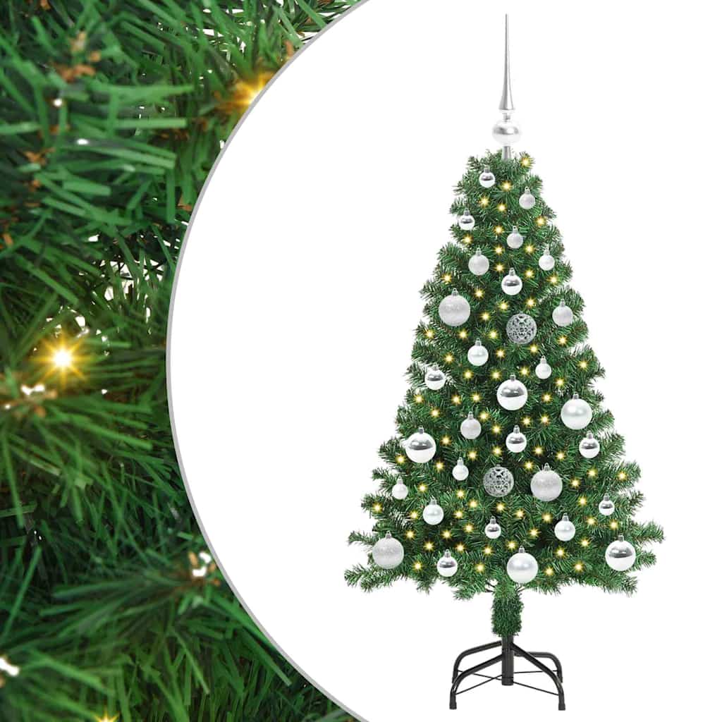 Vidaxx künstlicher Weihnachtsbaum grün 120 cm PVC und Stahl und Kunststoff