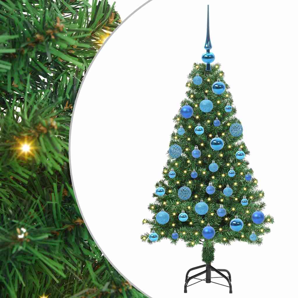 Vidaxx künstlicher Weihnachtsbaum grün 120 cm PVC und Stahl und Kunststoff