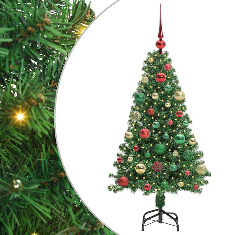 Vidaxx künstlicher Weihnachtsbaum grün 120 cm PVC und Stahl und Kunststoff