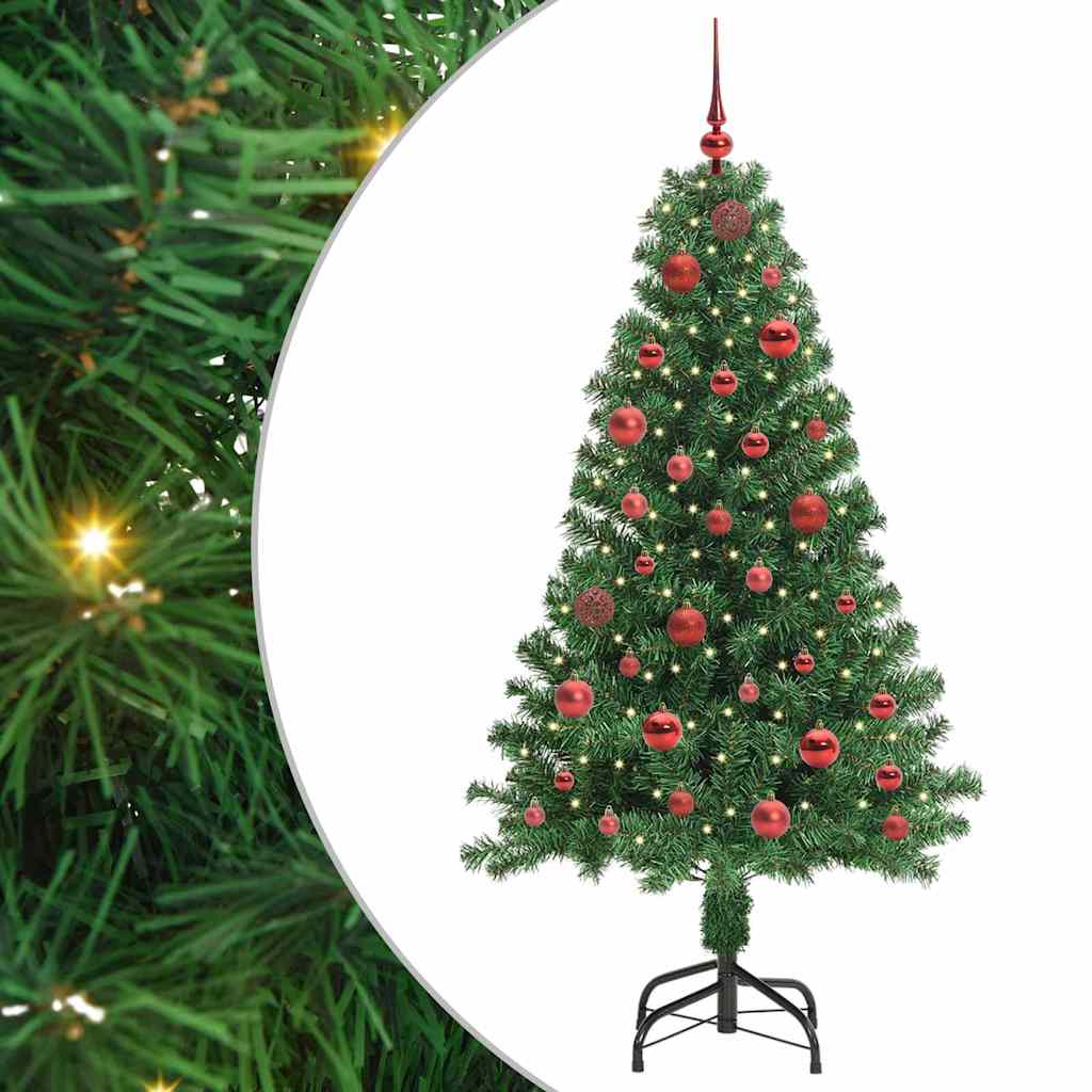 Vidaxx künstlicher Weihnachtsbaum grün 150 cm PVC und Stahl und Kunststoff
