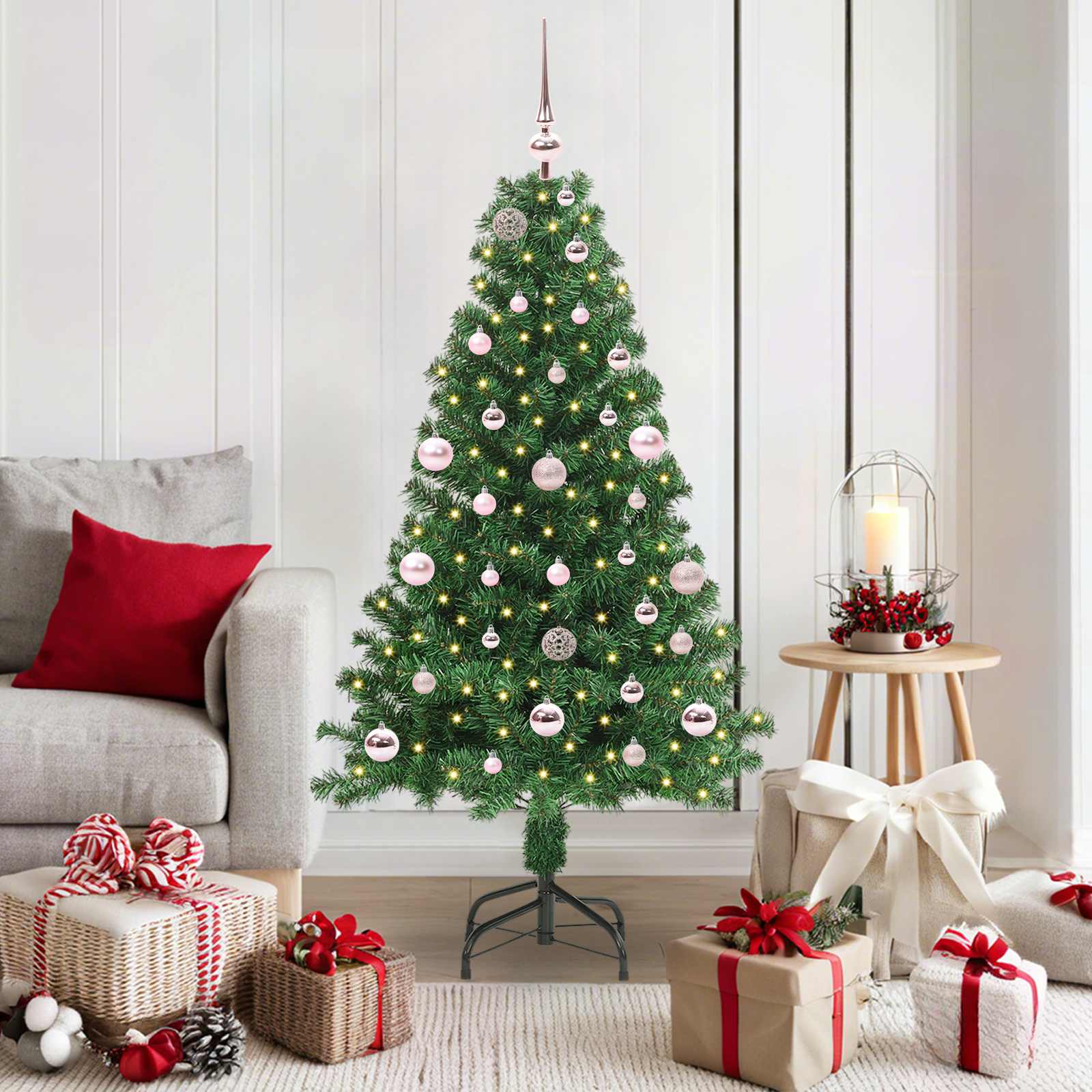 Vidaxx künstlicher Weihnachtsbaum grün 150 cm PVC und Stahl und Kunststoff