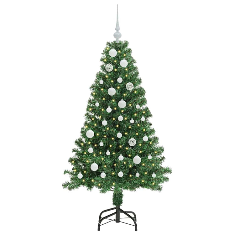 Vidaxx künstlicher Weihnachtsbaum grün 150 cm PVC und Stahl und Kunststoff