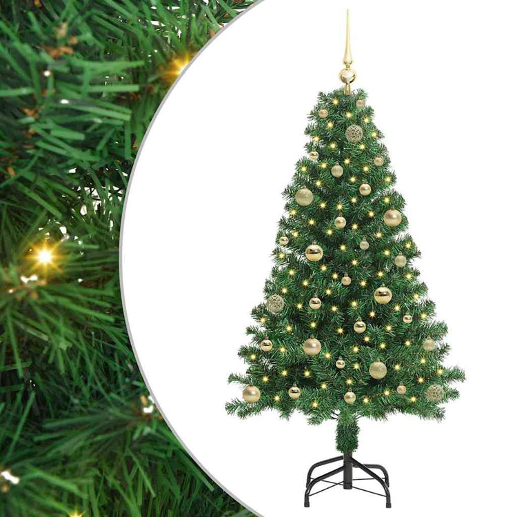 Vidaxx künstlicher Weihnachtsbaum grün 150 cm PVC und Stahl und Kunststoff