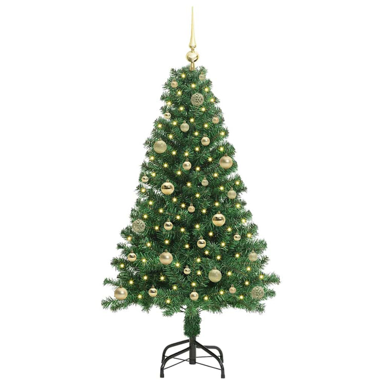 Vidaxx künstlicher Weihnachtsbaum grün 150 cm PVC und Stahl und Kunststoff
