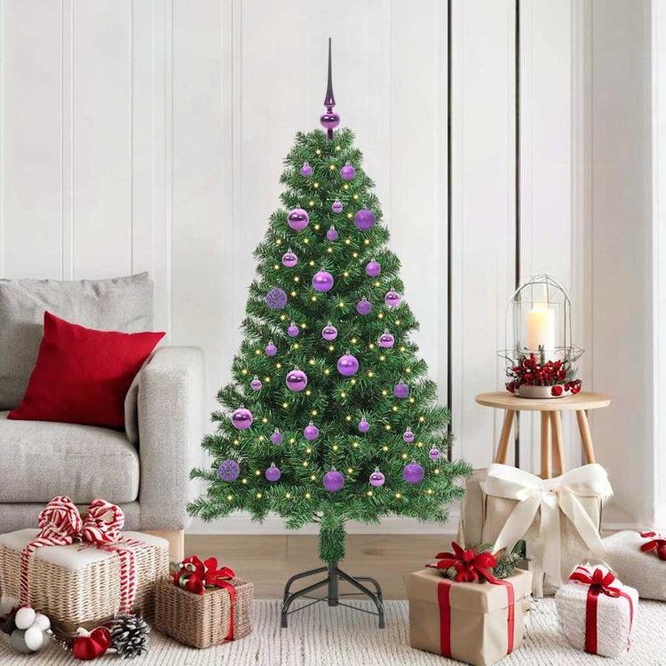 Vidaxx künstlicher Weihnachtsbaum grün 150 cm PVC und Stahl und Kunststoff