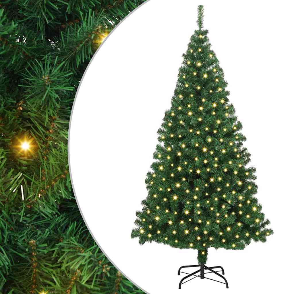 Vidaxx künstlicher Weihnachtsbaum grün 180 cm PVC und Stahl und Kunststoff