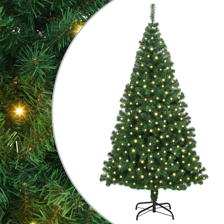 Vidaxx künstlicher Weihnachtsbaum grün 180 cm PVC und Stahl und Kunststoff