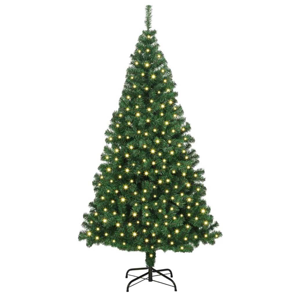 Vidaxx künstlicher Weihnachtsbaum grün 180 cm PVC und Stahl und Kunststoff