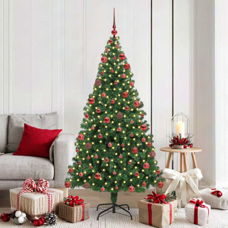 Vidaxx künstlicher Weihnachtsbaum grün 180 cm PVC und Stahl und Kunststoff