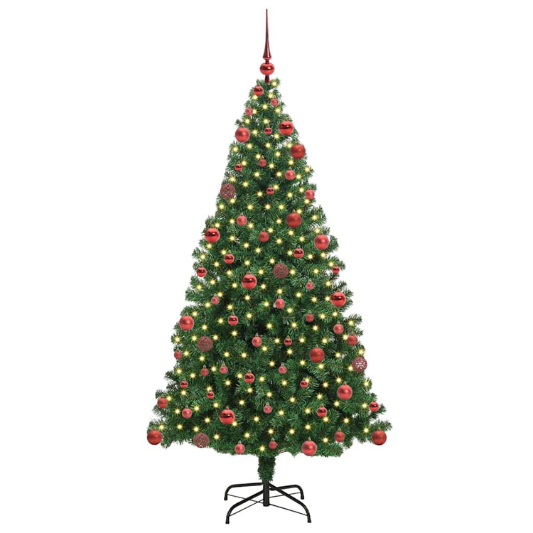 Vidaxx künstlicher Weihnachtsbaum grün 180 cm PVC und Stahl und Kunststoff