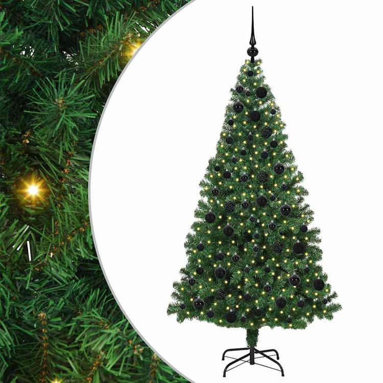 Vidaxx künstlicher Weihnachtsbaum grün 180 cm PVC und Stahl und Kunststoff
