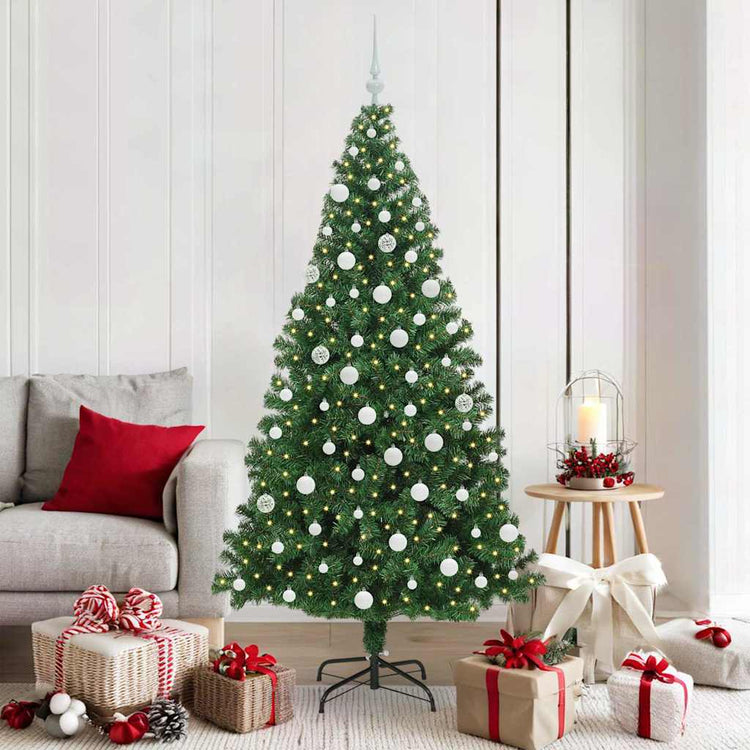 Vidaxx künstlicher Weihnachtsbaum grün 180 cm PVC und Stahl und Kunststoff