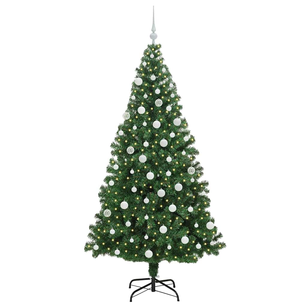 Vidaxx künstlicher Weihnachtsbaum grün 180 cm PVC und Stahl und Kunststoff