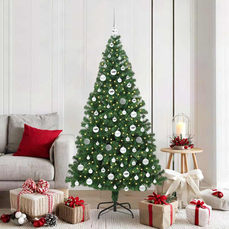 Vidaxx künstlicher Weihnachtsbaum grün 180 cm PVC und Stahl und Kunststoff