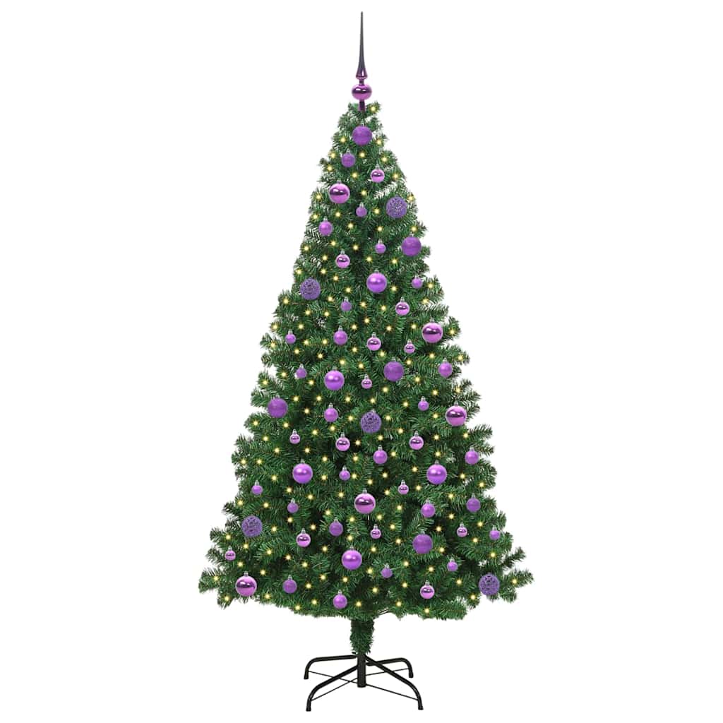 Vidaxx künstlicher Weihnachtsbaum grün 180 cm PVC und Stahl und Kunststoff