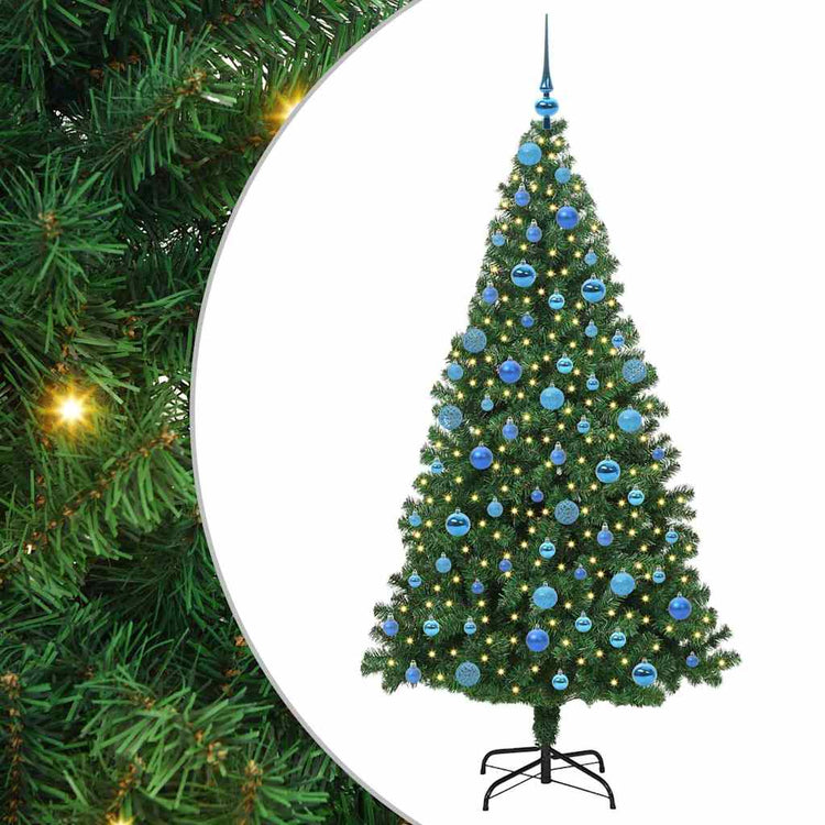 Vidaxx künstlicher Weihnachtsbaum grün 180 cm PVC und Stahl und Kunststoff