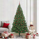 Vidaxx künstlicher Weihnachtsbaum grün 210 cm PVC und Stahl und Kunststoff