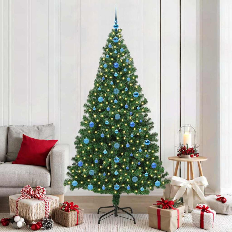 Vidaxx künstlicher Weihnachtsbaum grün 210 cm PVC und Stahl und Kunststoff
