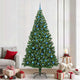 Vidaxx künstlicher Weihnachtsbaum grün 240 cm PVC und Stahl und Kunststoff