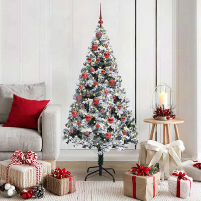 Künstlicher Weihnachtsbaum von Vidaxx mit 150 LEDs, weiß, 150 cm, PVC und Stahl und Kunststoff