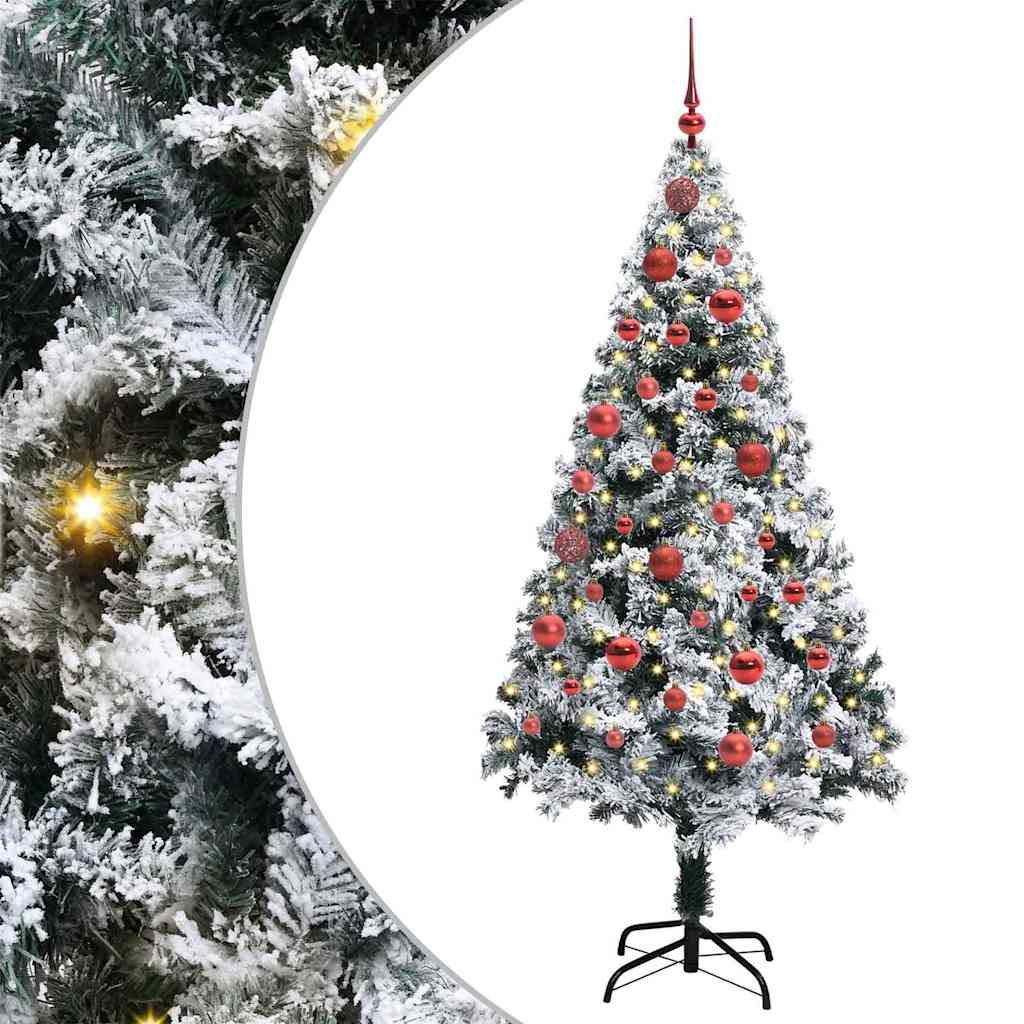 Künstlicher Weihnachtsbaum von Vidaxx mit 150 LEDs, weiß, 150 cm, PVC und Stahl und Kunststoff