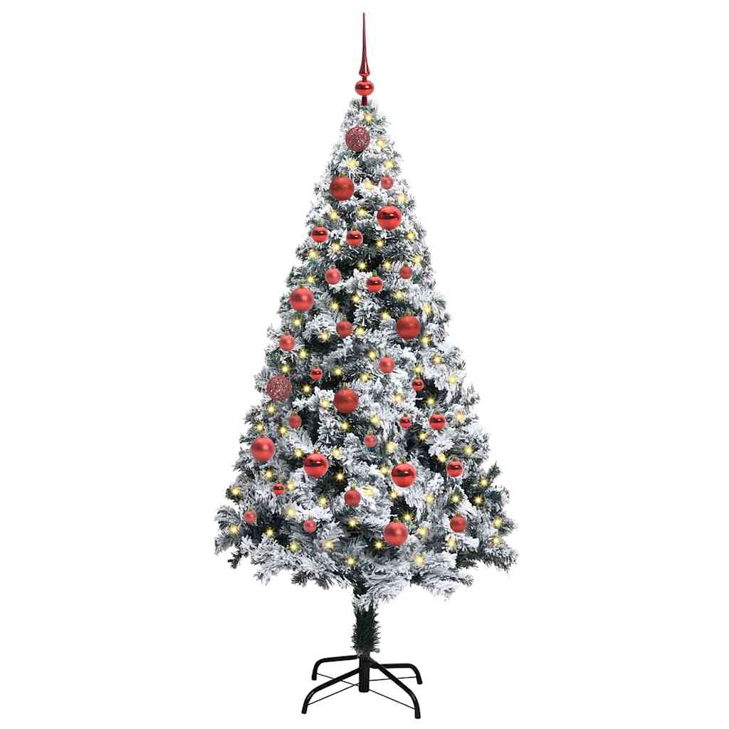 Künstlicher Weihnachtsbaum von Vidaxx mit 150 LEDs, weiß, 150 cm, PVC und Stahl und Kunststoff
