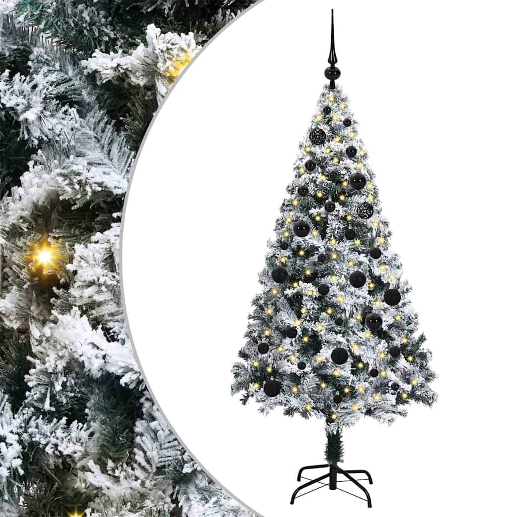 Künstlicher Weihnachtsbaum von Vidaxx mit 150 LEDs, weiß, 150 cm, PVC und Stahl und Kunststoff