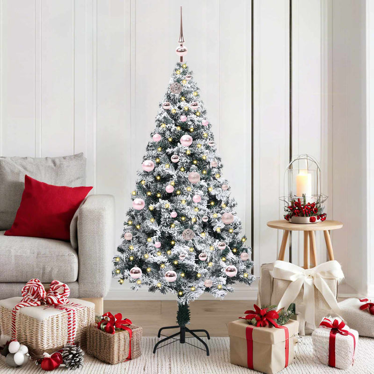 Künstlicher Weihnachtsbaum von Vidaxx mit 150 LEDs, weiß, 150 cm, PVC und Stahl und Kunststoff