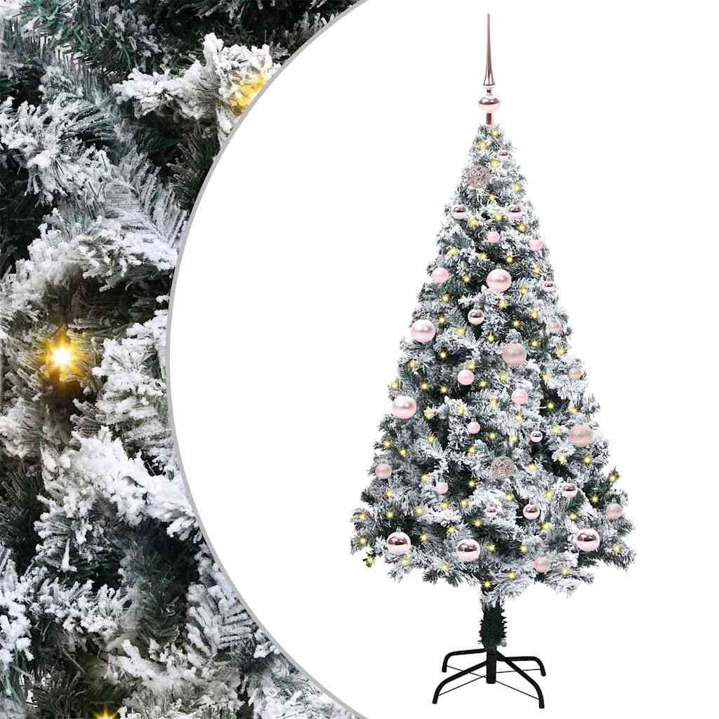 Künstlicher Weihnachtsbaum von Vidaxx mit 150 LEDs, weiß, 150 cm, PVC und Stahl und Kunststoff