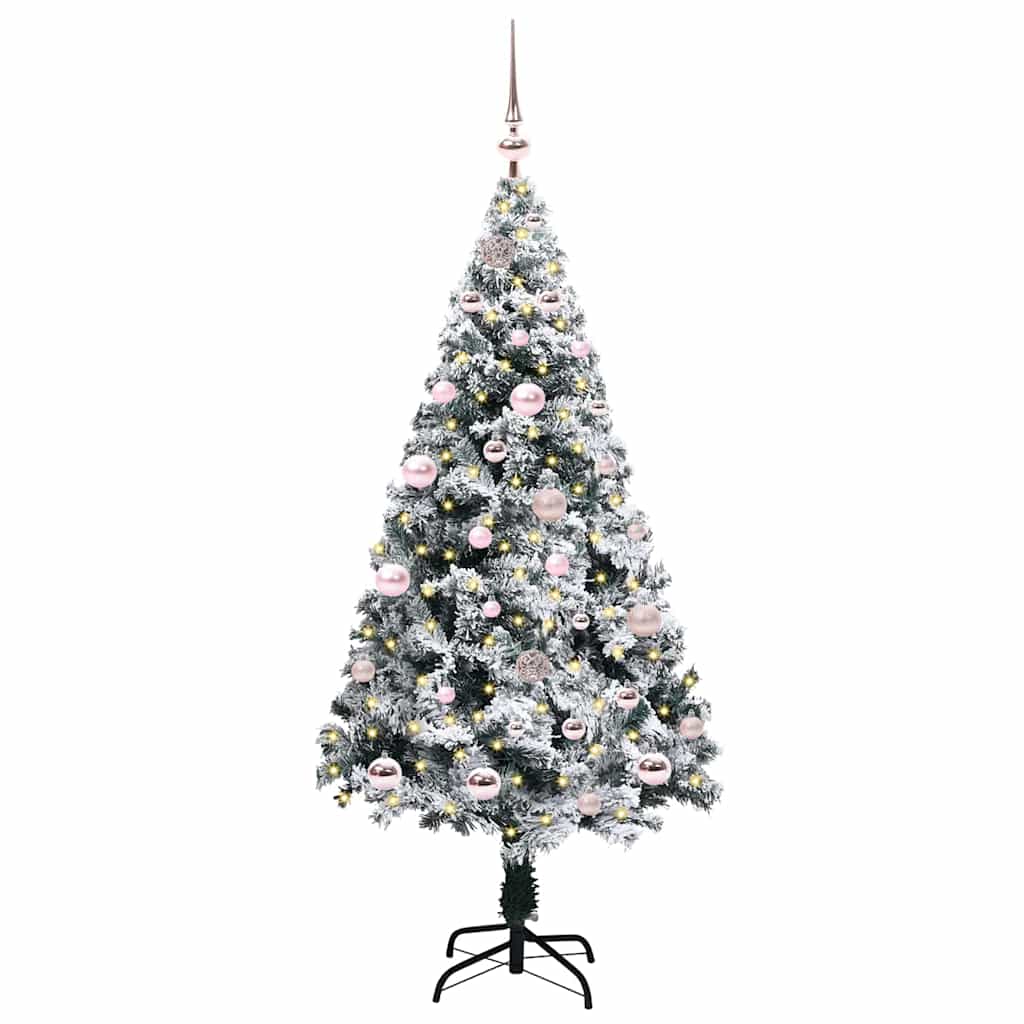 Künstlicher Weihnachtsbaum von Vidaxx mit 150 LEDs, weiß, 150 cm, PVC und Stahl und Kunststoff