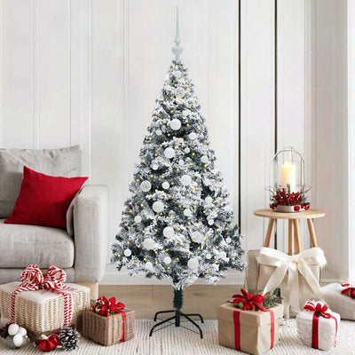Künstlicher Weihnachtsbaum von Vidaxx mit 150 LEDs, weiß, 150 cm, PVC und Stahl und Kunststoff