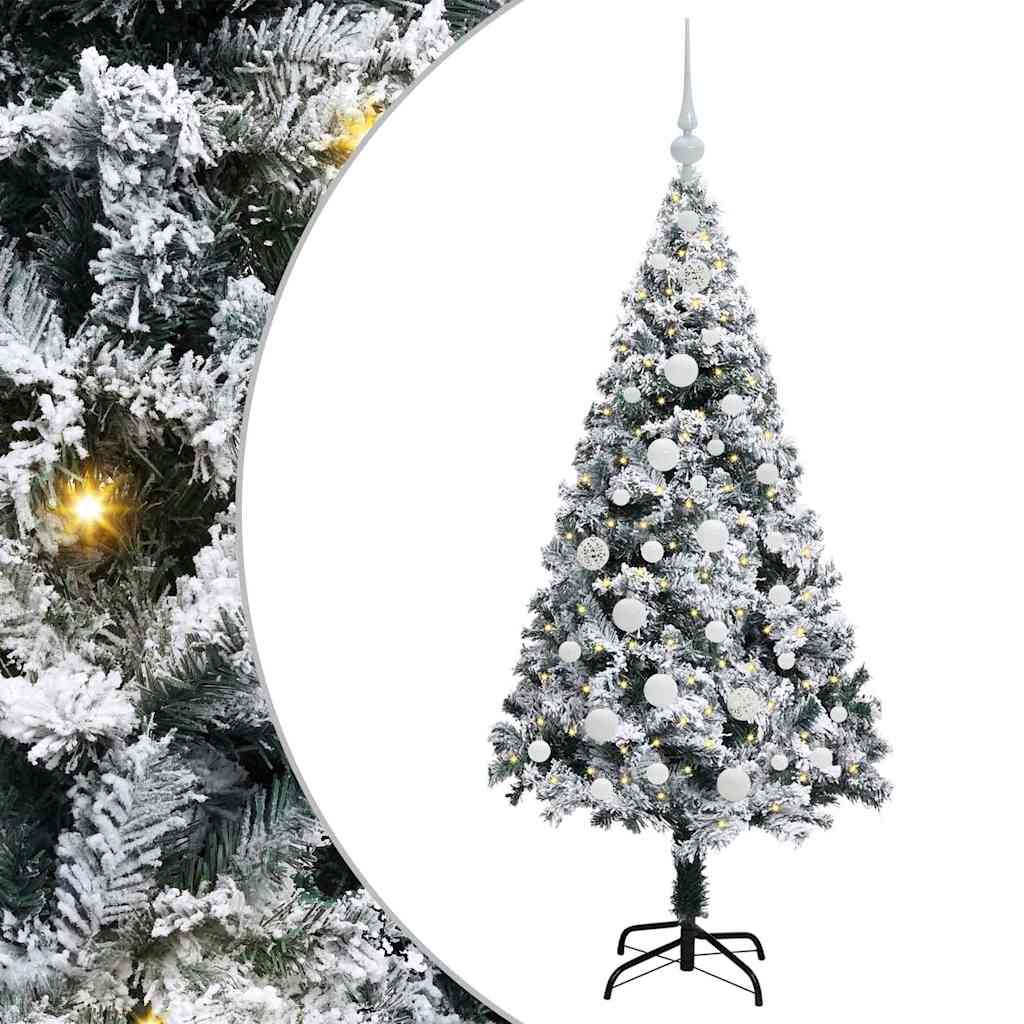 Künstlicher Weihnachtsbaum von Vidaxx mit 150 LEDs, weiß, 150 cm, PVC und Stahl und Kunststoff