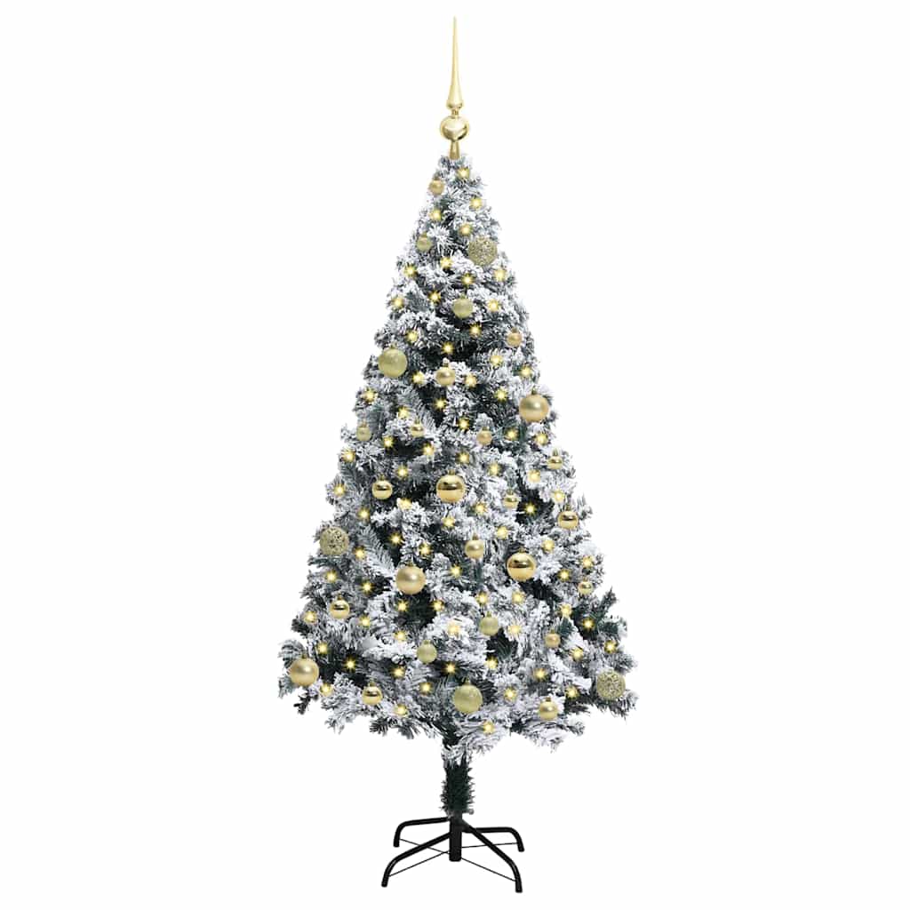 Künstlicher Weihnachtsbaum von Vidaxx mit 150 LEDs, weiß, 150 cm, PVC und Stahl und Kunststoff