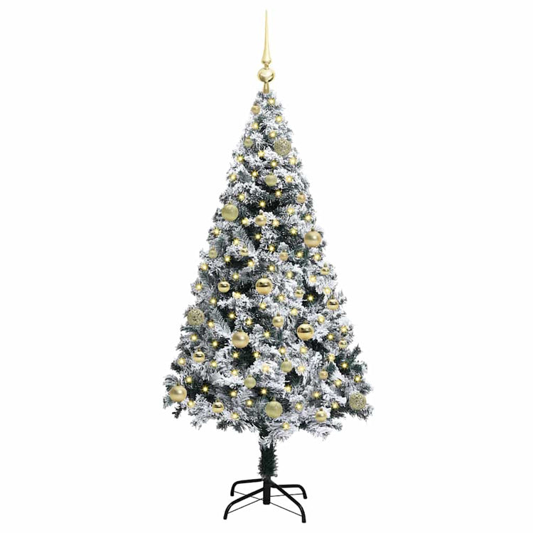 Künstlicher Weihnachtsbaum von Vidaxx mit 150 LEDs, weiß, 150 cm, PVC und Stahl und Kunststoff