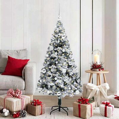 Künstlicher Weihnachtsbaum von Vidaxx mit 150 LEDs, weiß, 150 cm, PVC und Stahl und Kunststoff