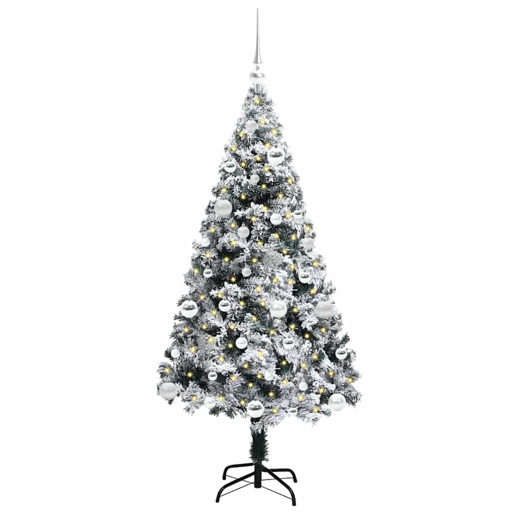 Künstlicher Weihnachtsbaum von Vidaxx mit 150 LEDs, weiß, 150 cm, PVC und Stahl und Kunststoff