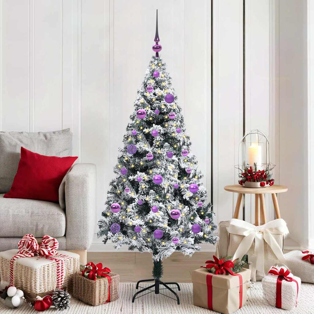 Künstlicher Weihnachtsbaum von Vidaxx mit 150 LEDs, weiß, 150 cm, PVC und Stahl und Kunststoff