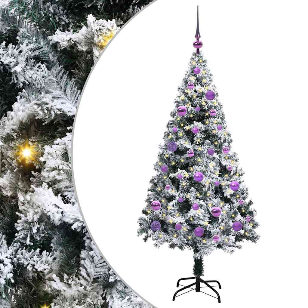 Künstlicher Weihnachtsbaum von Vidaxx mit 150 LEDs, weiß, 150 cm, PVC und Stahl und Kunststoff