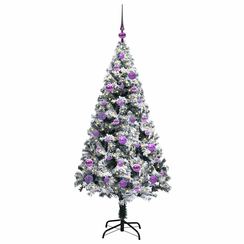Künstlicher Weihnachtsbaum von Vidaxx mit 150 LEDs, weiß, 150 cm, PVC und Stahl und Kunststoff