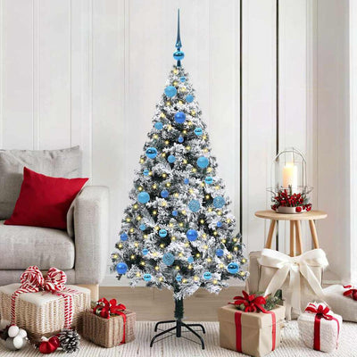 Künstlicher Weihnachtsbaum von Vidaxx mit 150 LEDs, weiß, 150 cm, PVC und Stahl und Kunststoff