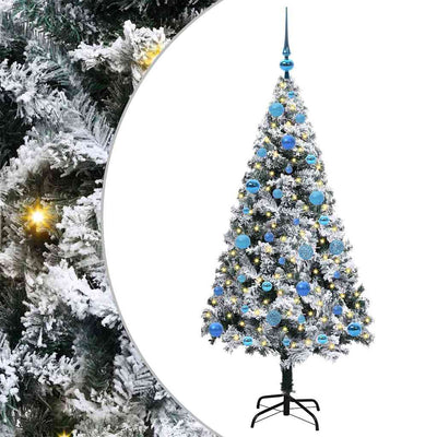 Künstlicher Weihnachtsbaum von Vidaxx mit 150 LEDs, weiß, 150 cm, PVC und Stahl und Kunststoff