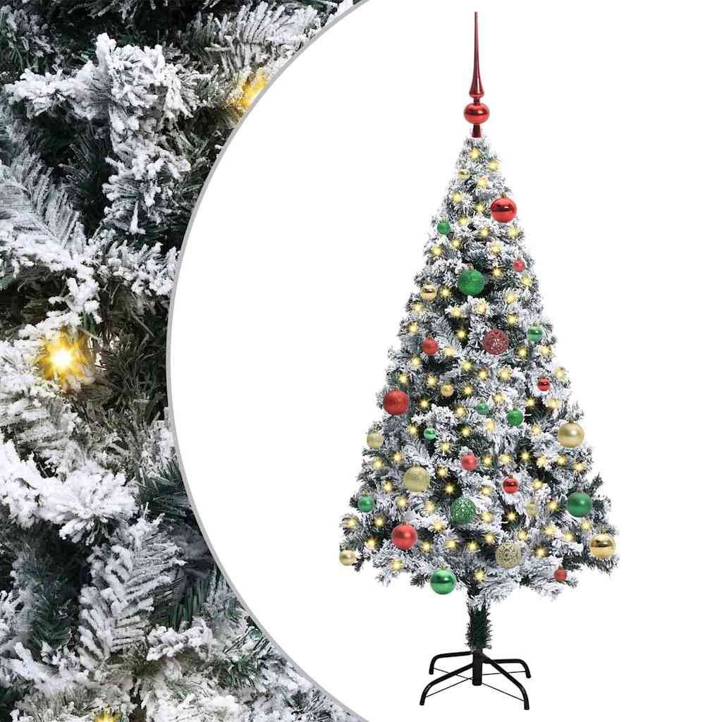 Künstlicher Weihnachtsbaum von Vidaxx mit 150 LEDs, weiß, 150 cm, PVC und Stahl und Kunststoff