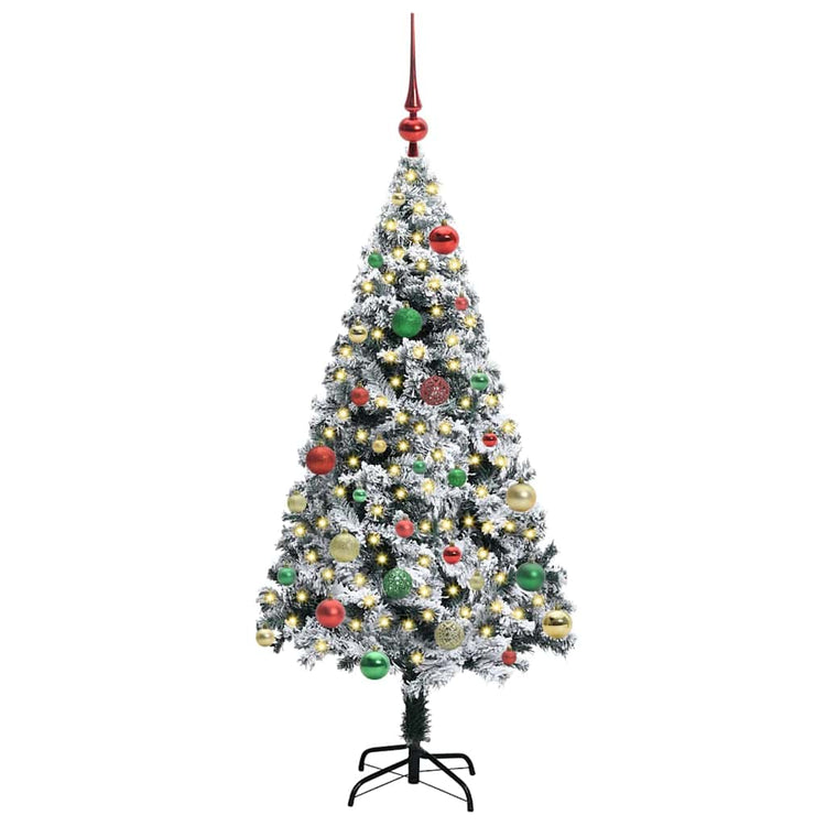 Künstlicher Weihnachtsbaum von Vidaxx mit 150 LEDs, weiß, 150 cm, PVC und Stahl und Kunststoff
