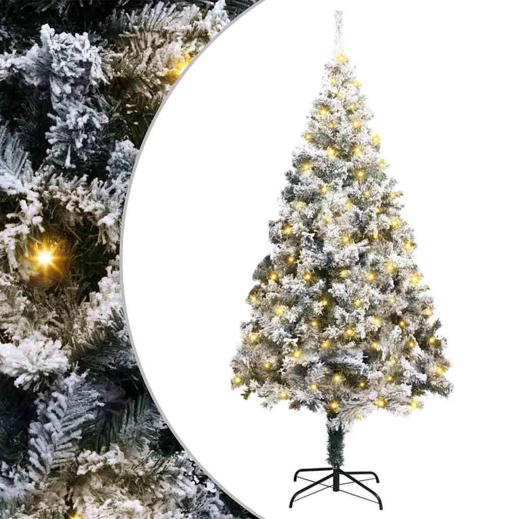 Künstlicher Weihnachtsbaum von Vidaxx mit 300 LEDs, weiß, 180 cm, PVC und Stahl und Kunststoff