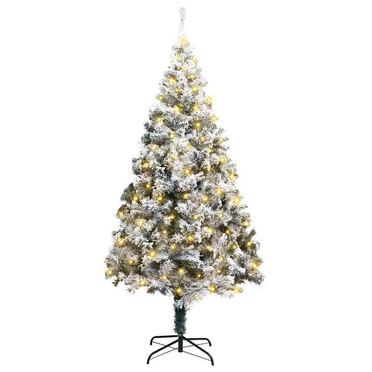 Künstlicher Weihnachtsbaum von Vidaxx mit 300 LEDs, weiß, 180 cm, PVC und Stahl und Kunststoff